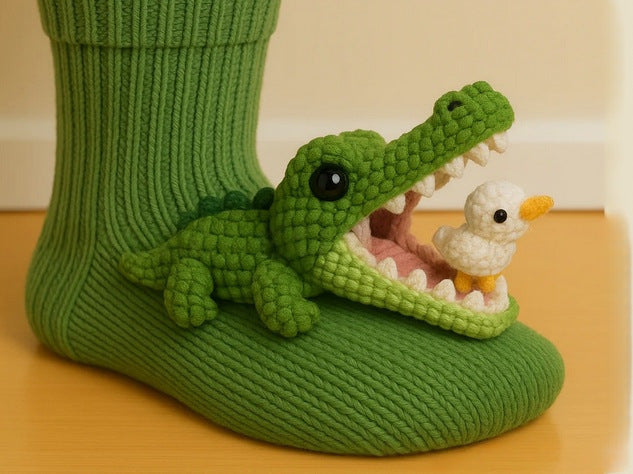 Christmas Socks - 3D Knit Animal Socks