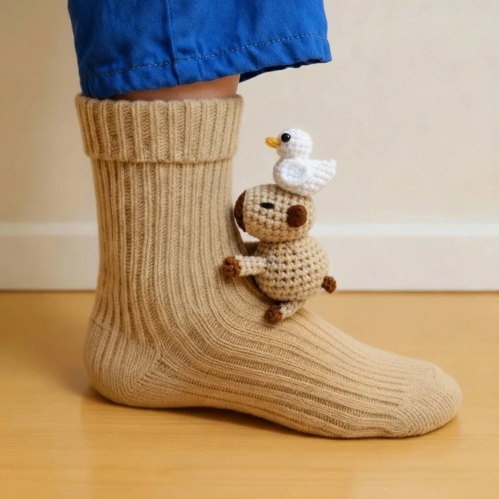 Christmas Socks - 3D Knit Animal Socks