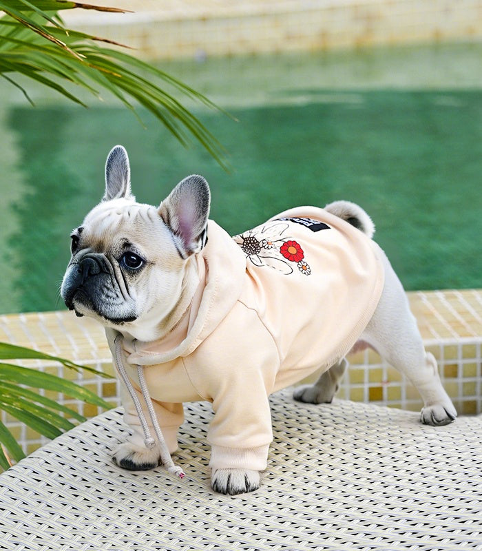 Frenchie Flower Power Hoodie