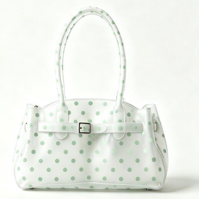 White Polka Dot Horizontal Candy Color Jelly firkin bag