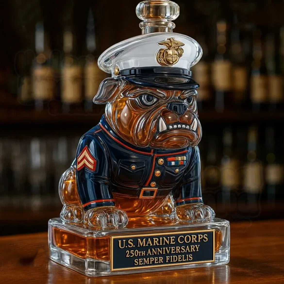 U.S. Marine Corps 250th Anniversary Collectible Decanter