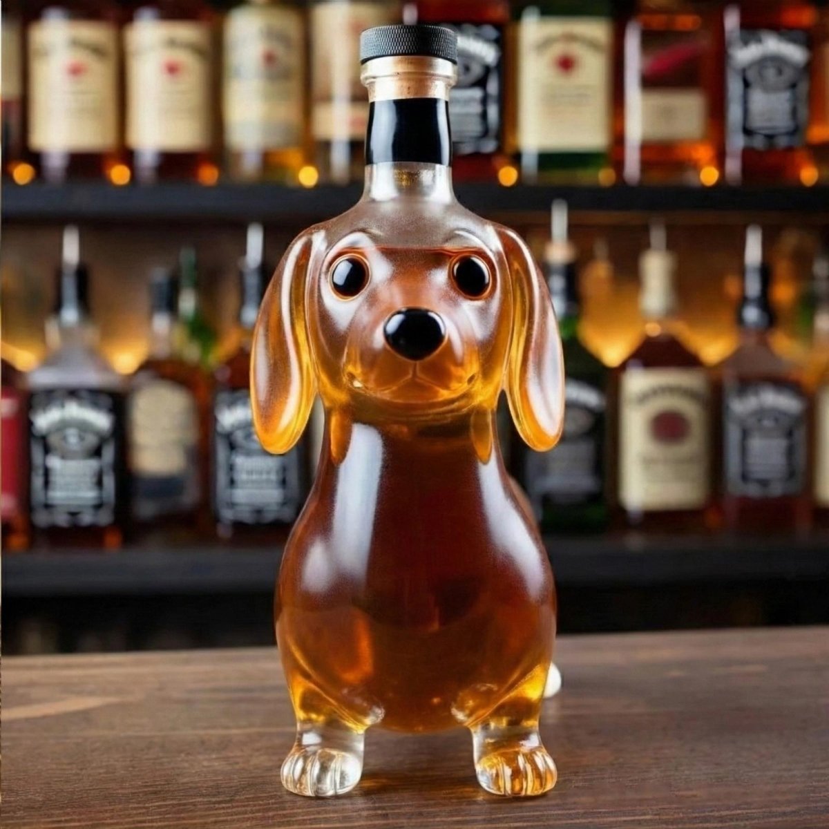 Dachshund Dog Whiskey Bourbon Decanter Bottle