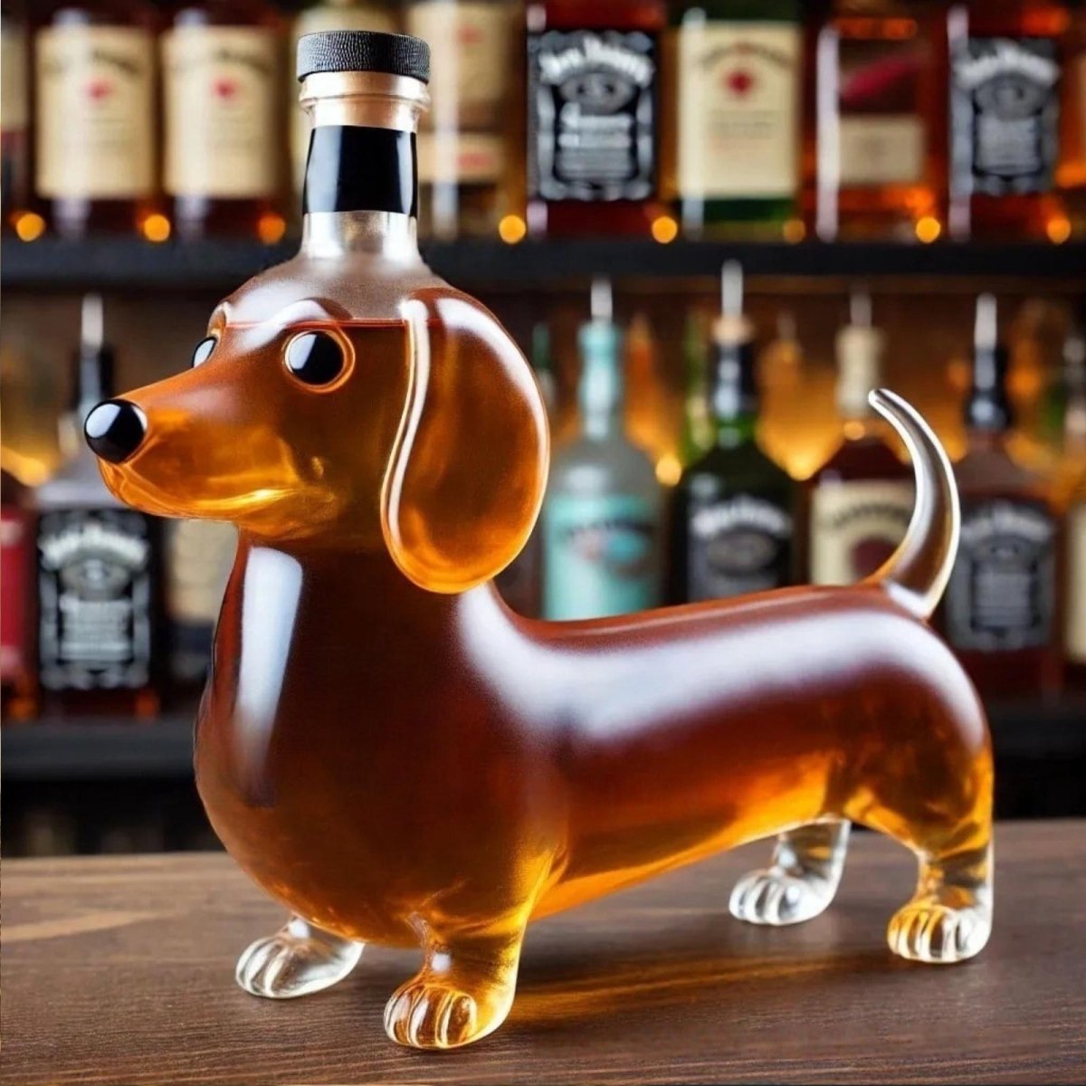 Dachshund Dog Whiskey Bourbon Decanter Bottle