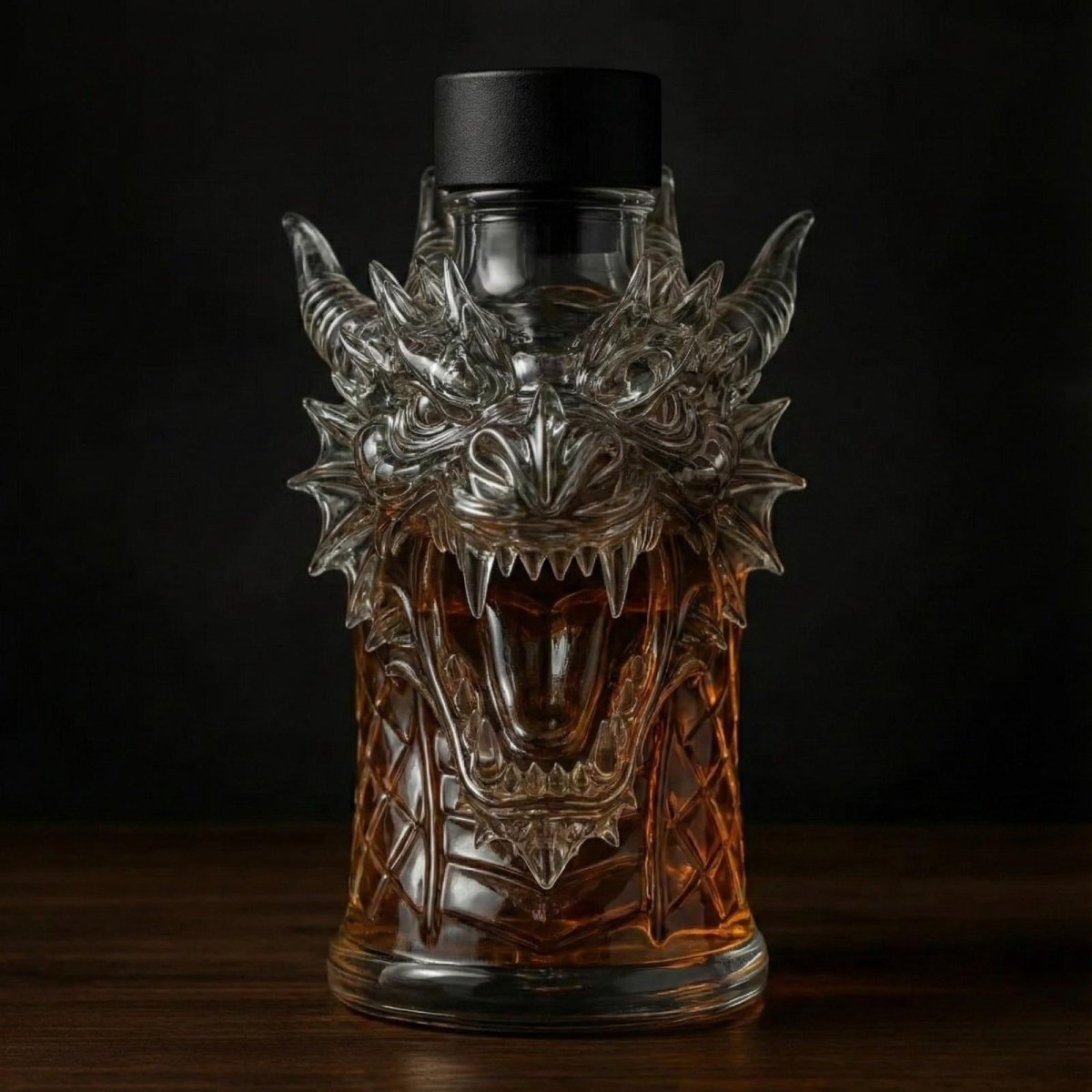 Dragon Whiskey Bourbon Decanter Bottle