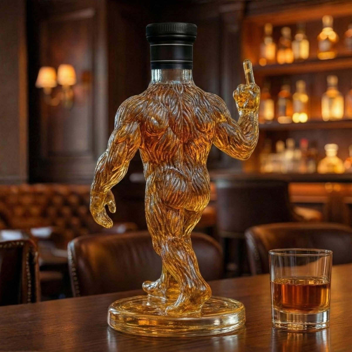Bigfoot Whiskey Bourbon Decanter Bottle