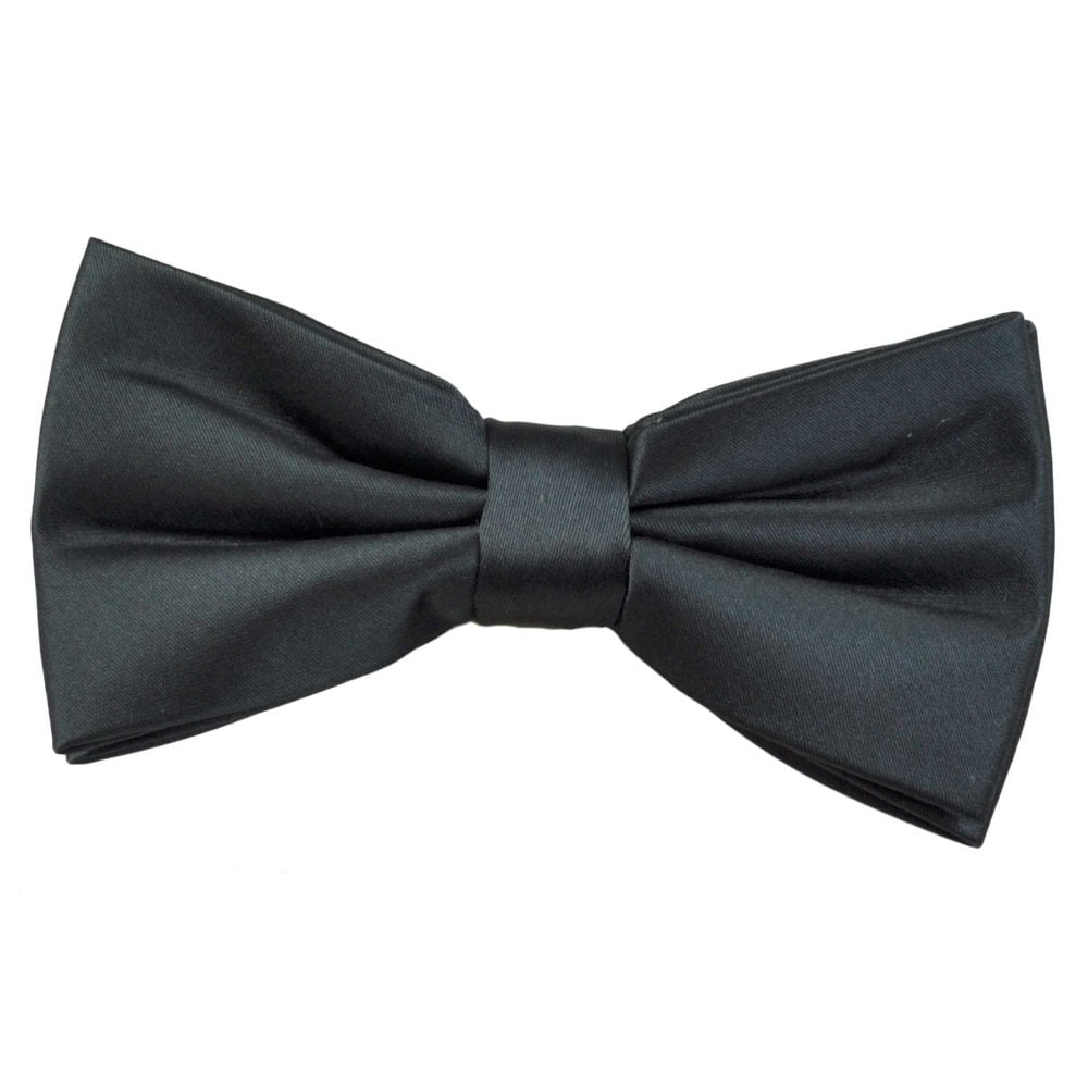 Plain Dark Grey Men's Bow Tie