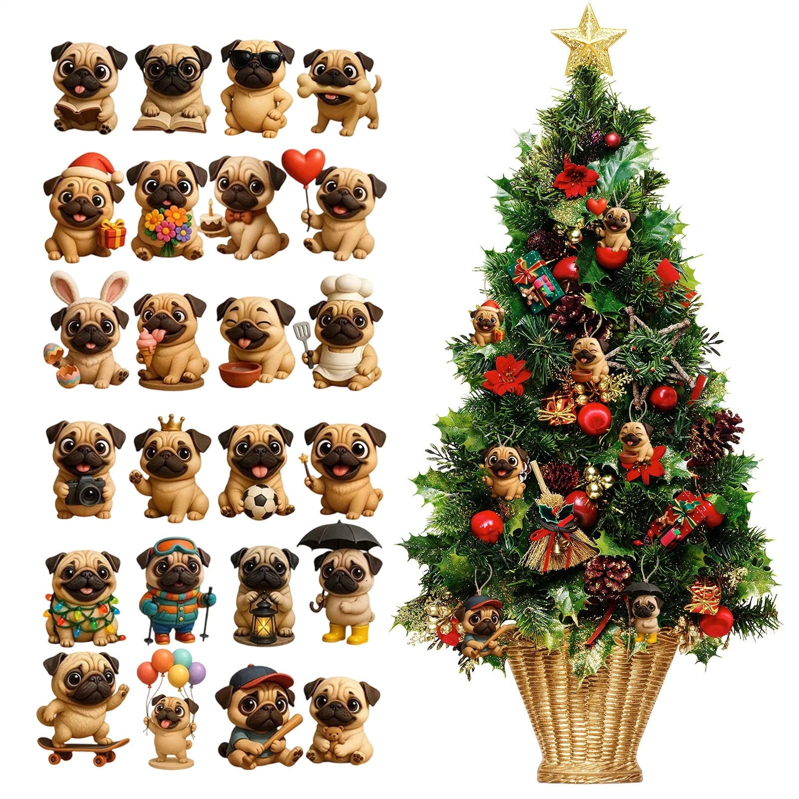 Funny French Bulldog Advent Calendar 2025, Fun French Bulldog Advent Calendar