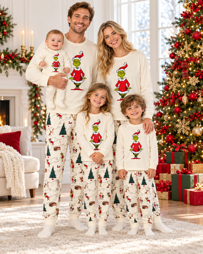 Grinch Cozy-Grinch Family Christmas Pajamas
