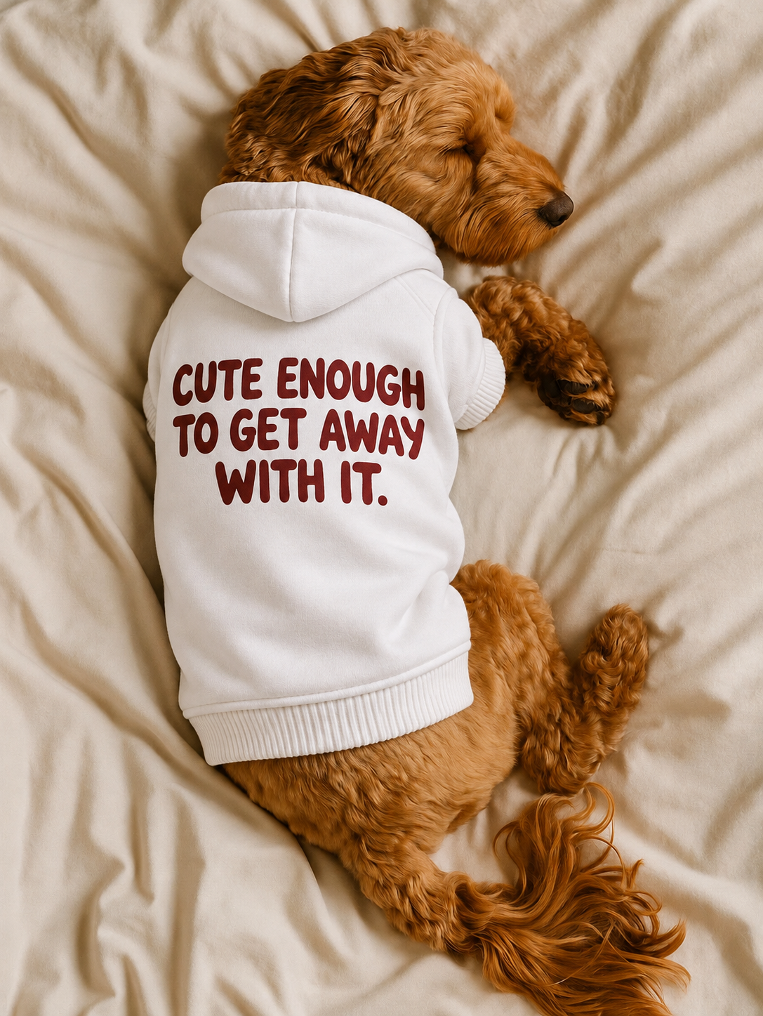 CUTE ENOUGH TO GET AWAY WITH IT Dog Hoodie
