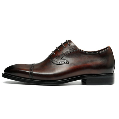 Men's Oxford Shoes - Triple-Panel Craftsmanship & Timeless Stitching