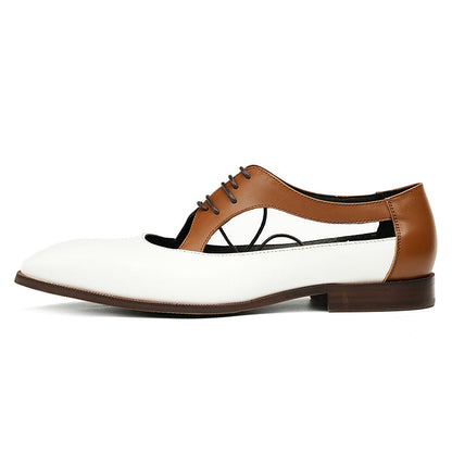 Men's Oxford Dress Shoes - Perforated Breathability & Timeless Polish