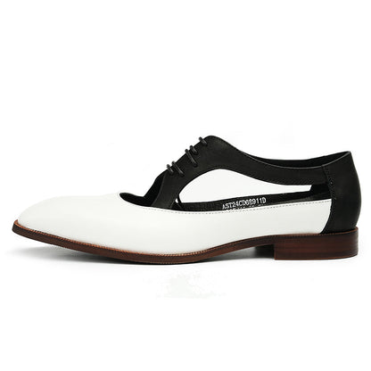 Men's Oxford Dress Shoes - Perforated Breathability & Timeless Polish