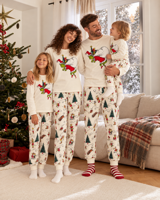 Joy Merry-Grinch Family Christmas Pajamas