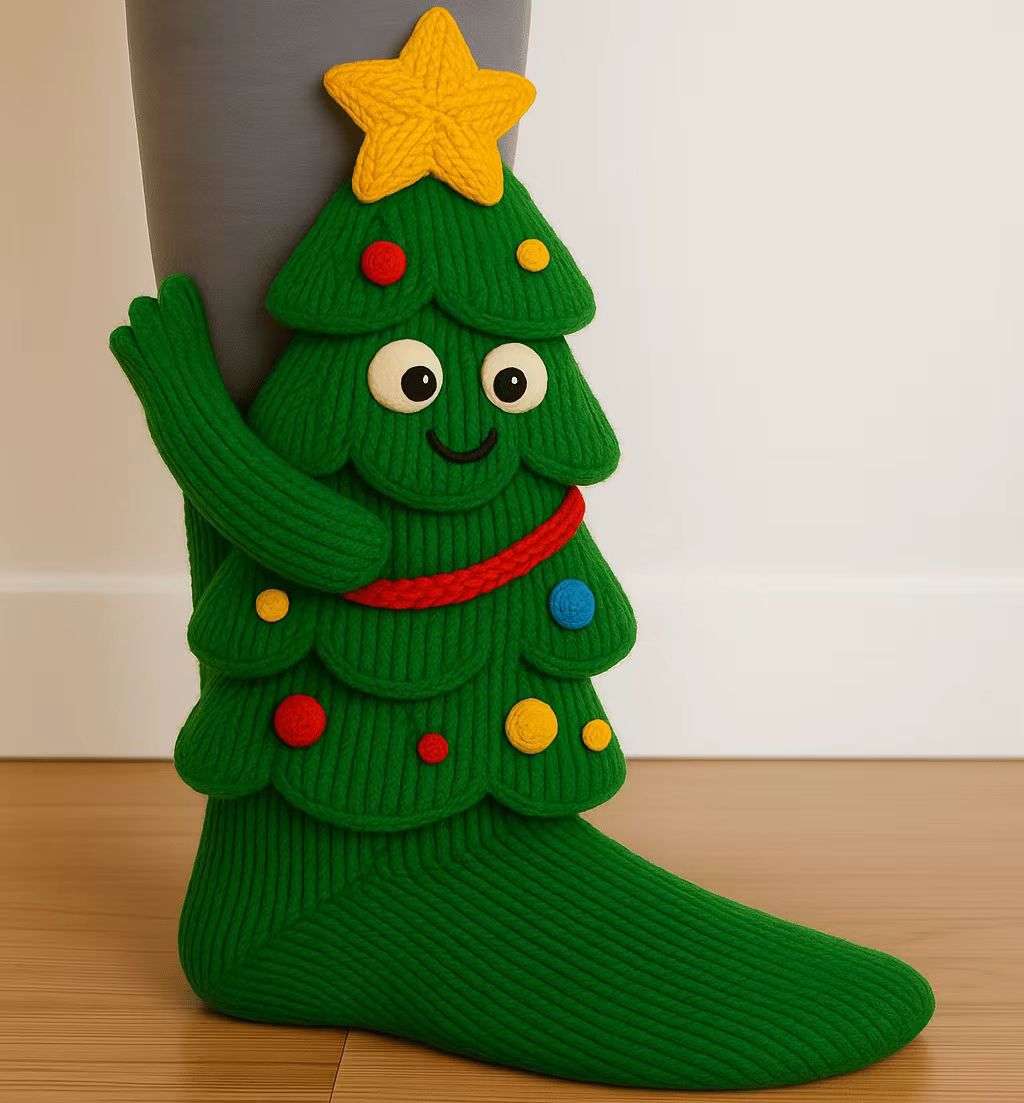 Christmas Socks - 3D Knit Animal Socks