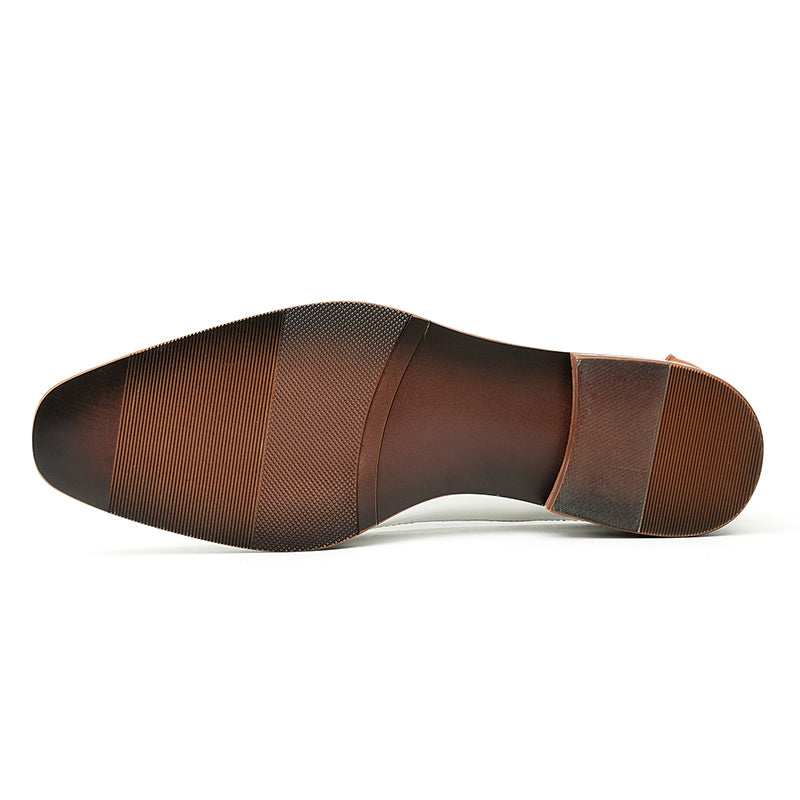 Men's Oxford Dress Shoes - Perforated Breathability & Timeless Polish