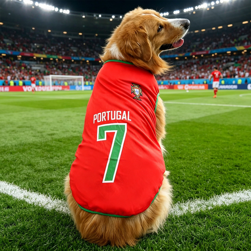 World Cup Dog Football Jersey Sports Soccer National Team Vest