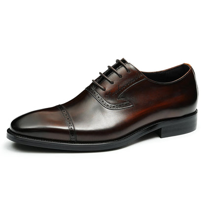Men's Oxford Shoes - Triple-Panel Craftsmanship & Timeless Stitching
