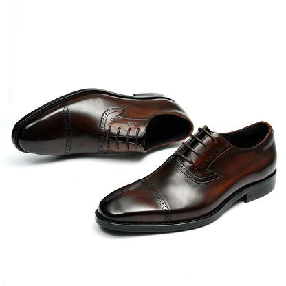 Men's Oxford Shoes - Triple-Panel Craftsmanship & Timeless Stitching