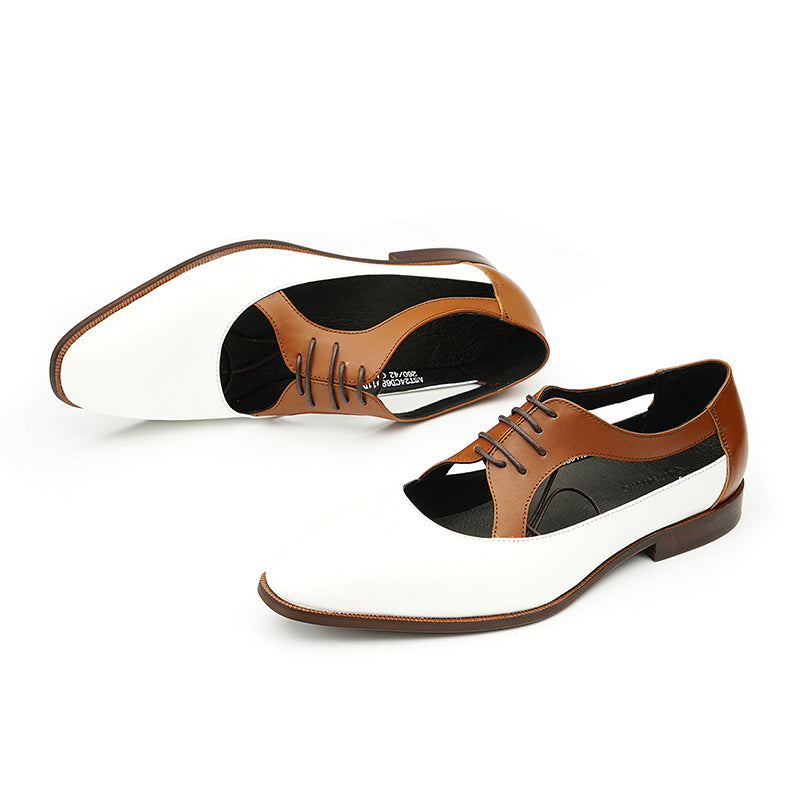 Men's Oxford Dress Shoes - Perforated Breathability & Timeless Polish