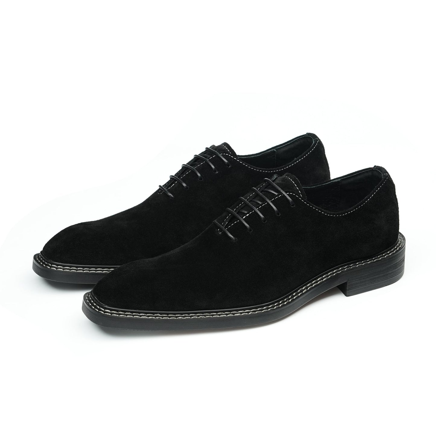 Men's Suede Oxford Shoes: Breathable Comfort & Artisanal Stitching Detailing