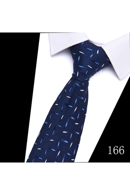 Men's Formal Navy Micro-Pattern Tie