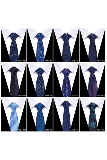 Men's Formal Navy Micro-Pattern Tie