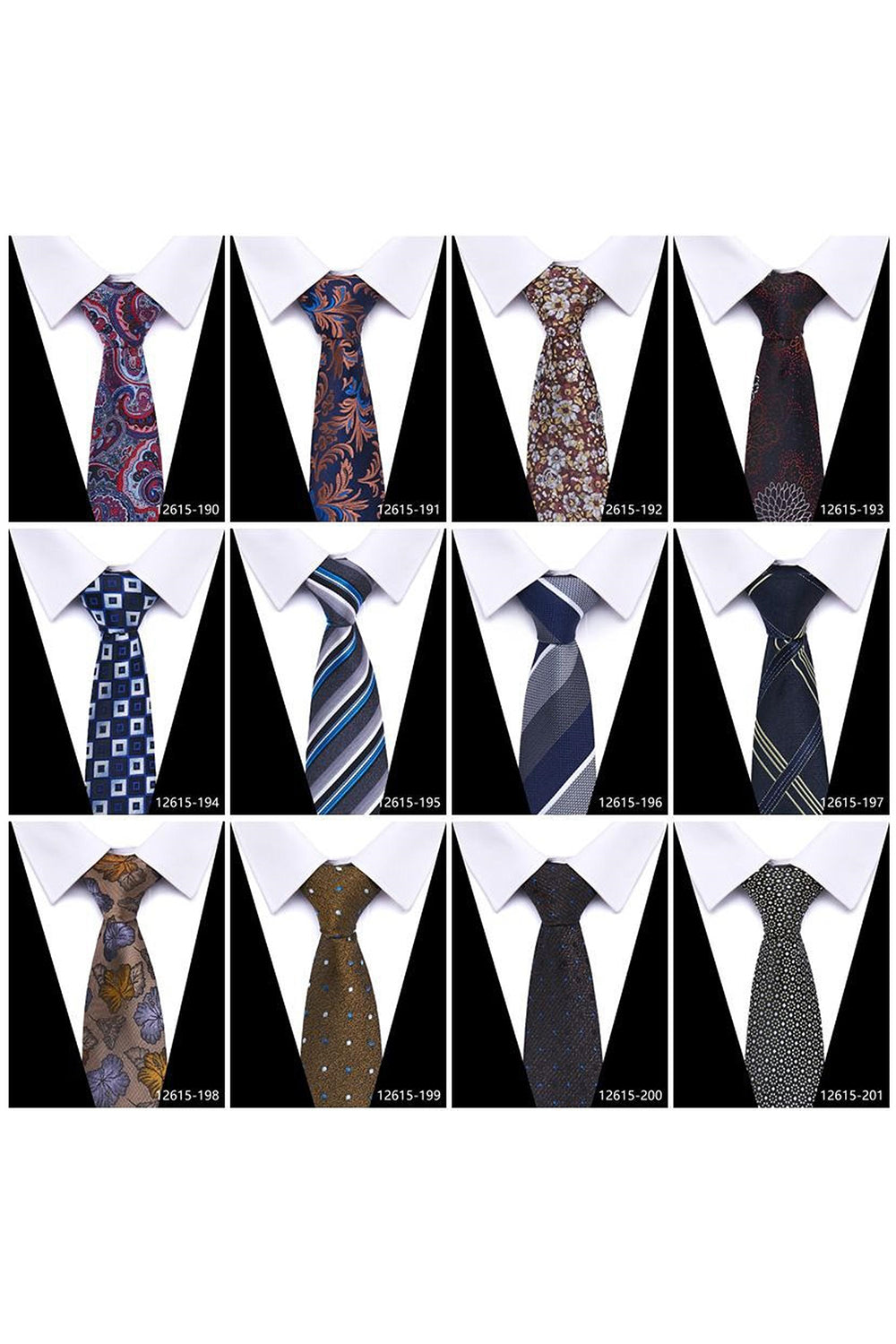Men's Formal Navy Micro-Pattern Tie