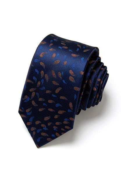 Men's Formal Navy Micro-Pattern Tie