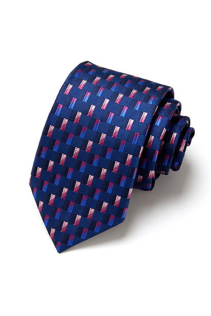 Men's Formal Navy Micro-Pattern Tie