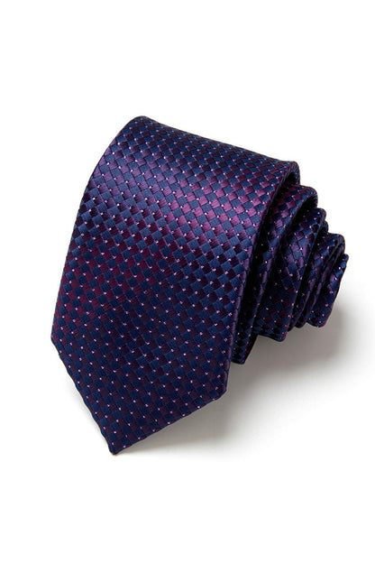 Men's Formal Navy Micro-Pattern Tie