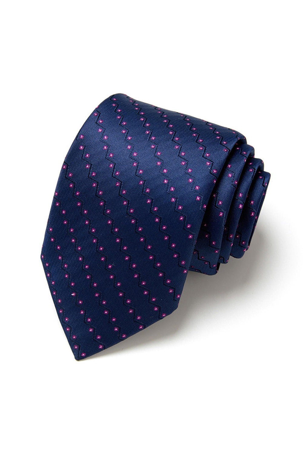Men's Formal Navy Micro-Pattern Tie