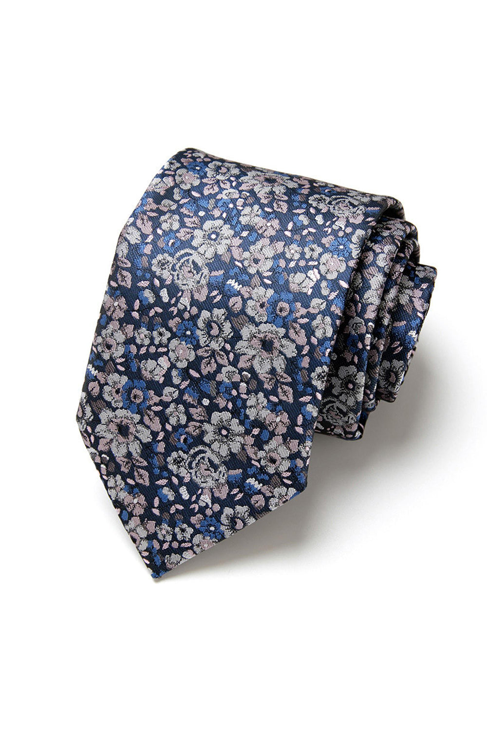 Men's Formal Navy Micro-Pattern Tie
