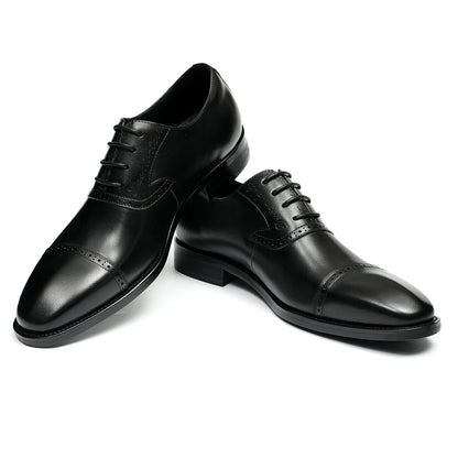 Men's Oxford Shoes - Triple-Panel Craftsmanship & Timeless Stitching