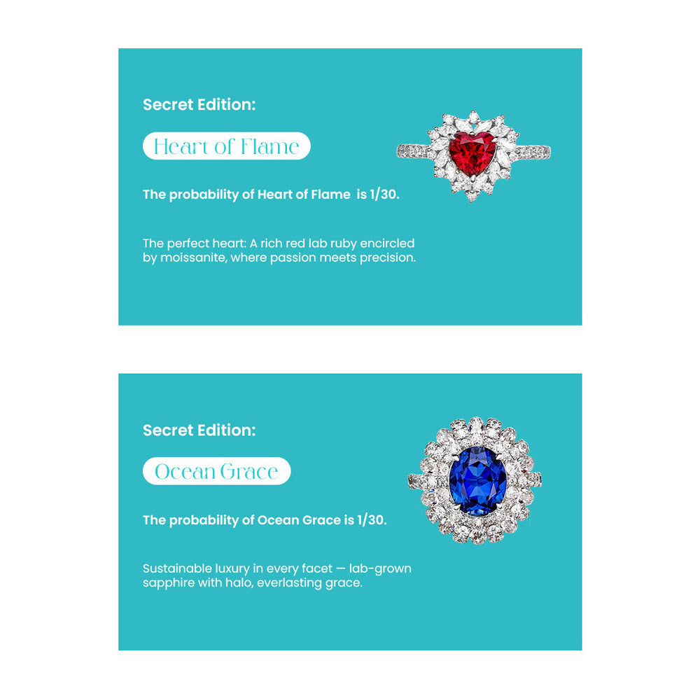 Fizz & Rizz by Yorkett Sterling Silver Sized Ring Mystery Box