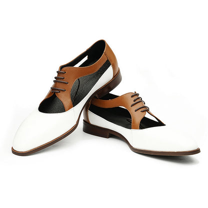 Men's Oxford Dress Shoes - Perforated Breathability & Timeless Polish