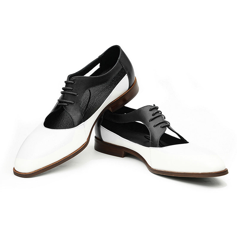 Men's Oxford Dress Shoes - Perforated Breathability & Timeless Polish