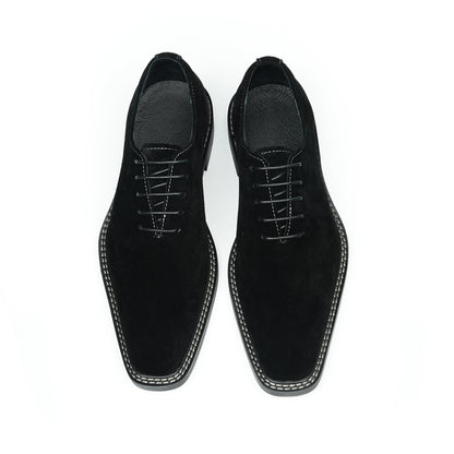 Men's Suede Oxford Shoes: Breathable Comfort & Artisanal Stitching Detailing