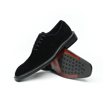 Men's Suede Oxford Shoes: Breathable Comfort & Artisanal Stitching Detailing