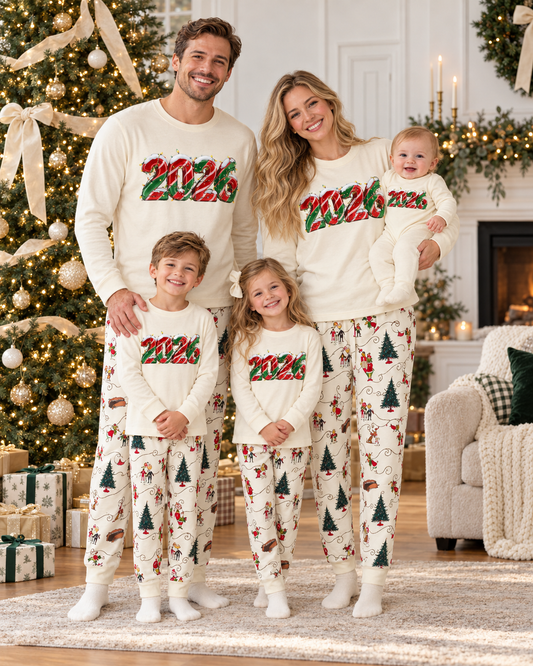 Mist Breeze -2026 Grinch Family Christmas Pajamas