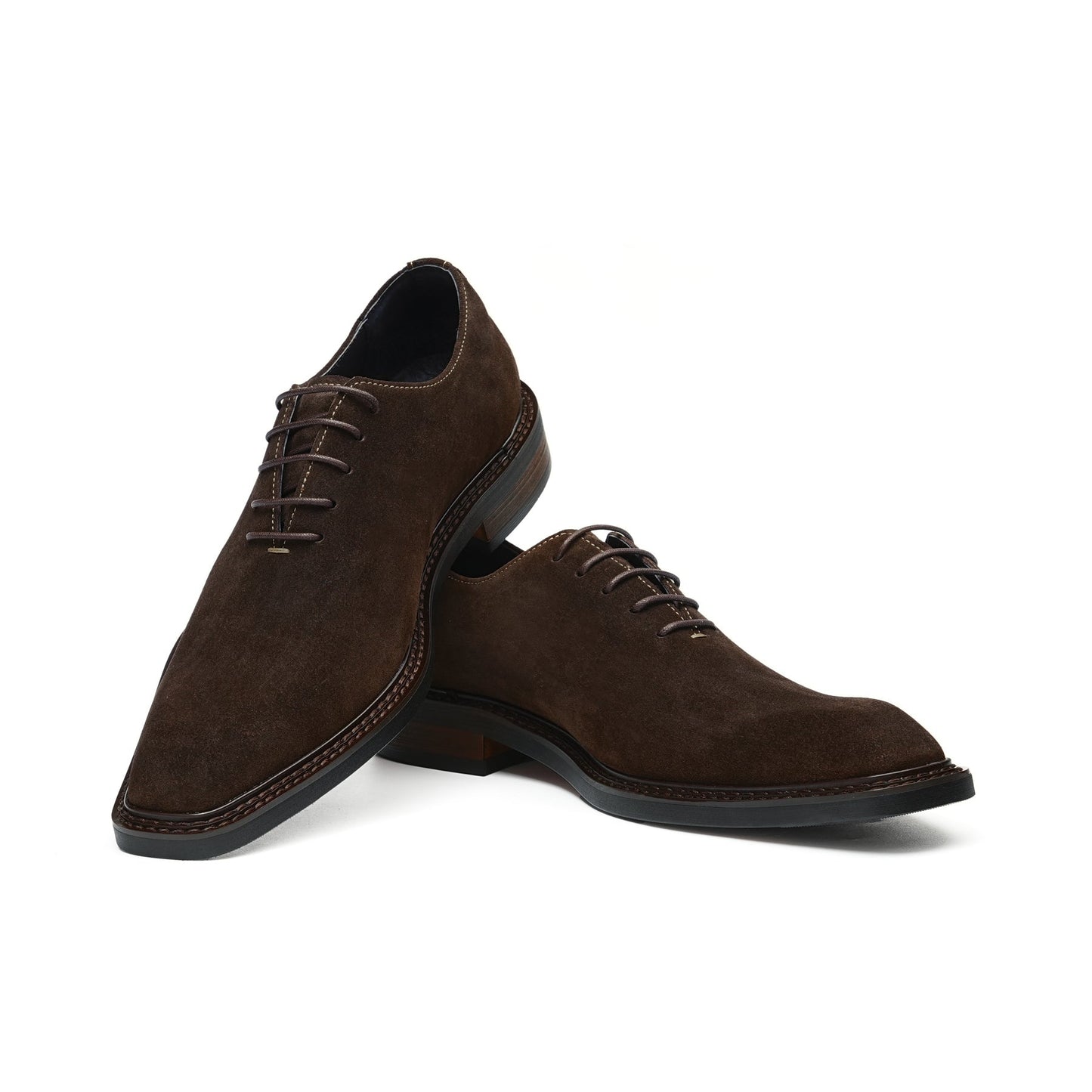 Men's Suede Oxford Shoes: Breathable Comfort & Artisanal Stitching Detailing