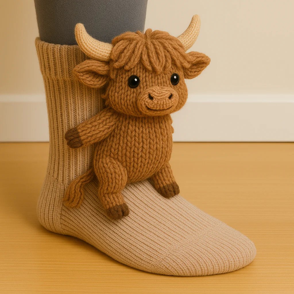 Christmas Socks - 3D Knit Animal Socks