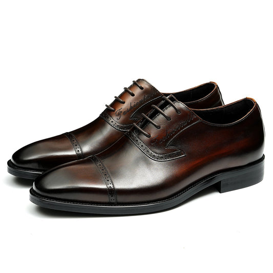 Men's Oxford Shoes - Triple-Panel Craftsmanship & Timeless Stitching