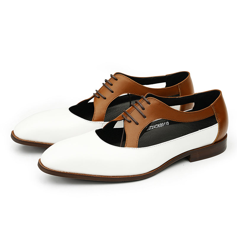 Men's Oxford Dress Shoes - Perforated Breathability & Timeless Polish