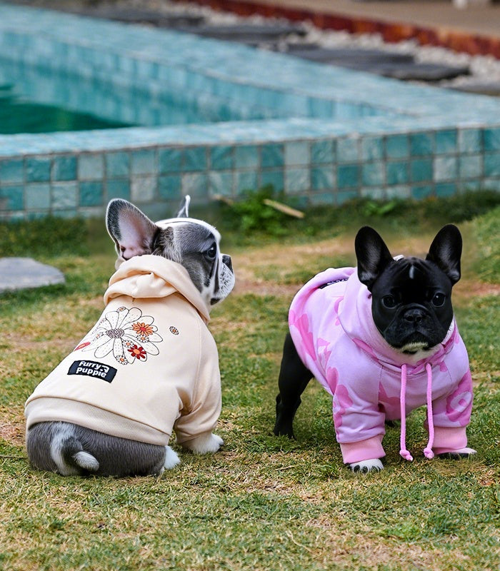 Frenchie Flower Power Hoodie