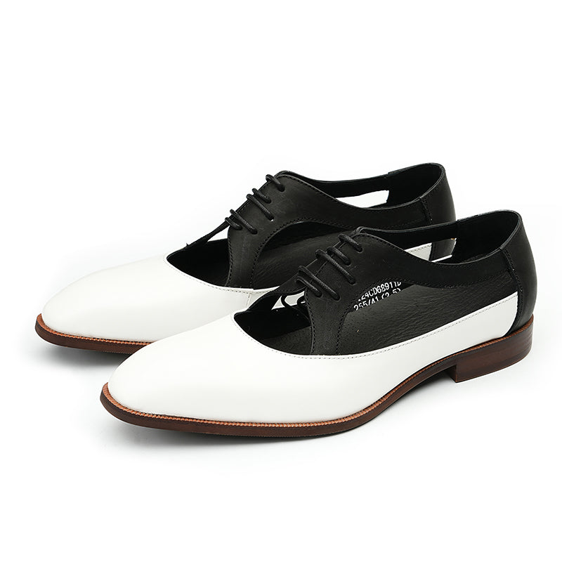 Men's Oxford Dress Shoes - Perforated Breathability & Timeless Polish