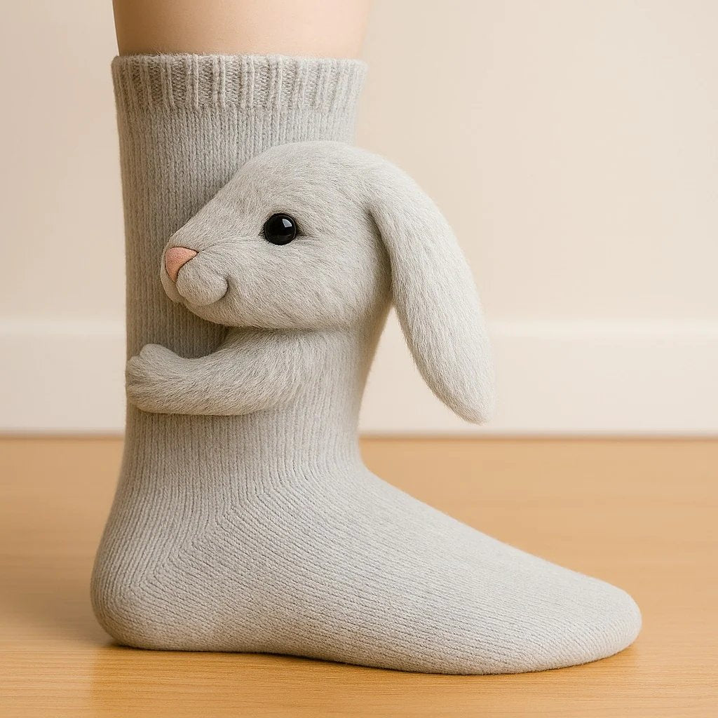 Christmas Socks - 3D Knit Animal Socks