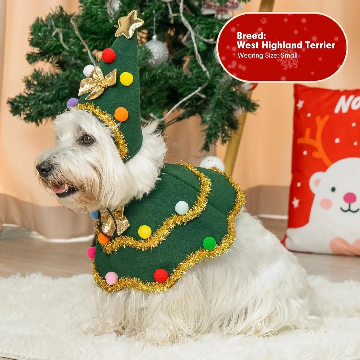 Puppy Christmas Cape Costume