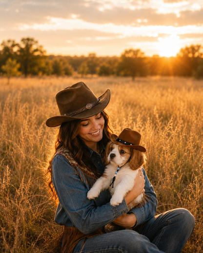 Adjustable Cowboy Hat for Dogs & Cats