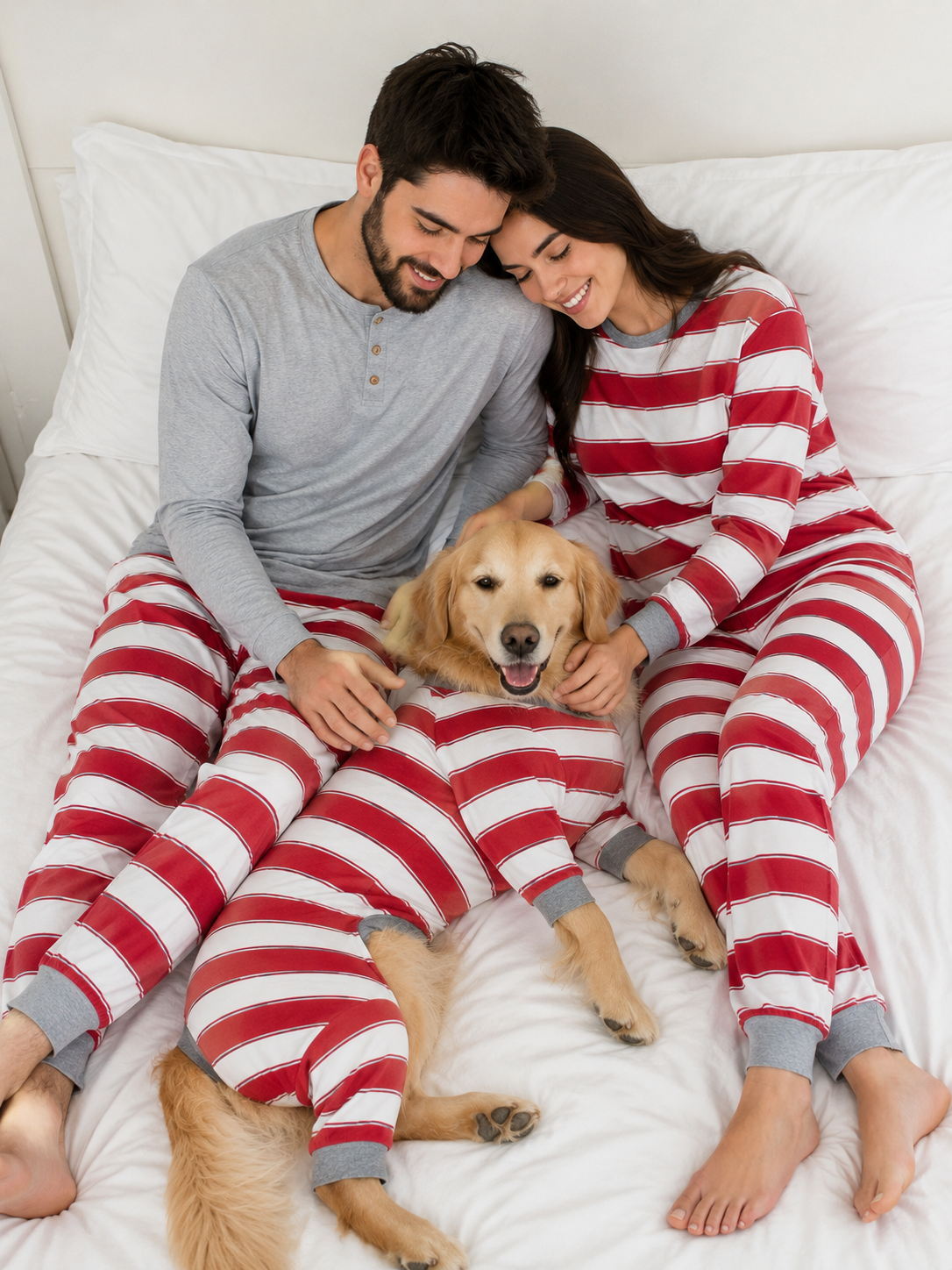 Pleasure Stripe-Family Matching Christmas Pajamas