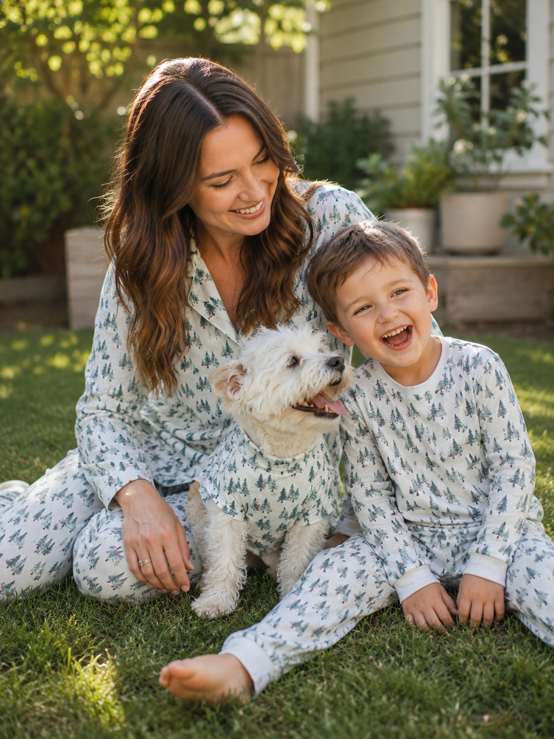 Holiday Grove-Family Matching Christmas Cardigan Pajamas